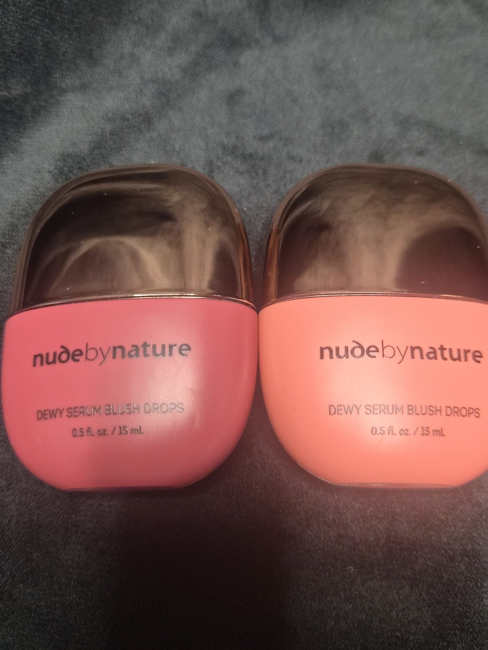 Nude by Nature Dewy Serum Blush Drops Bundle Warm Rose Peach Crush NEW 4 Pack